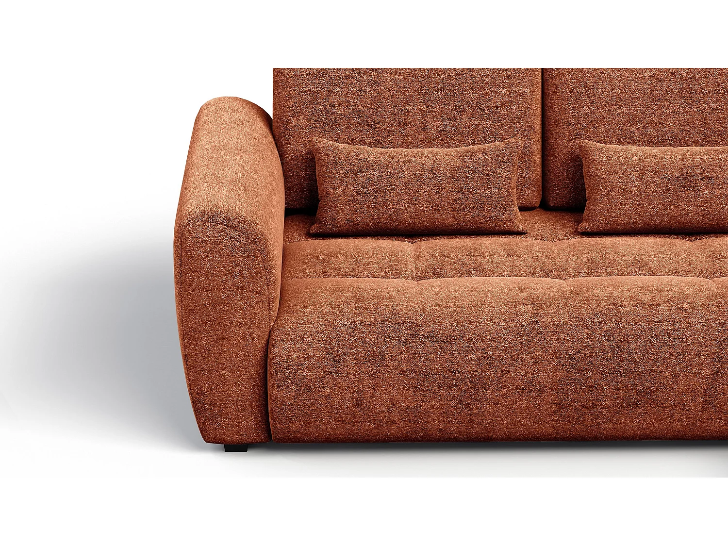 Ecksofa 4-Sitzer rechts SORENO, orange