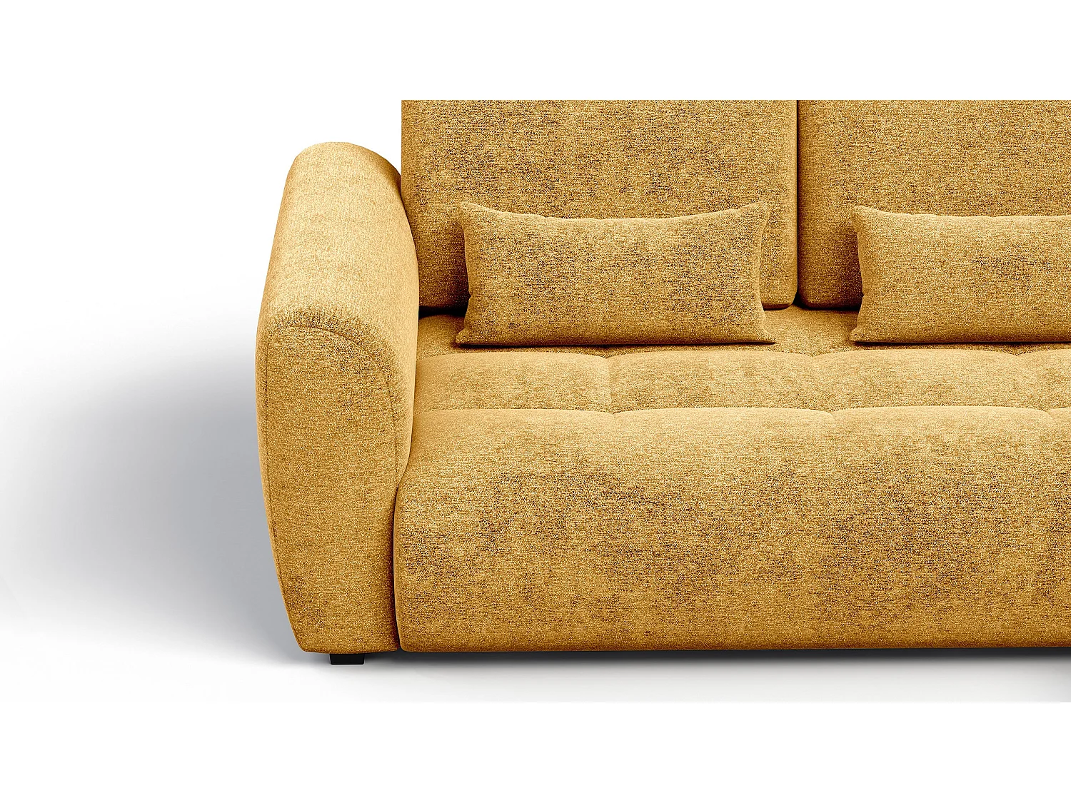 Ecksofa 4-Sitzer rechts SORENO, gelb