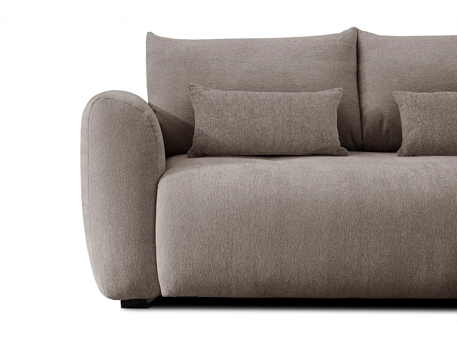Ecksofa 5-Sitzer rechts SORENO, dunkelbeige