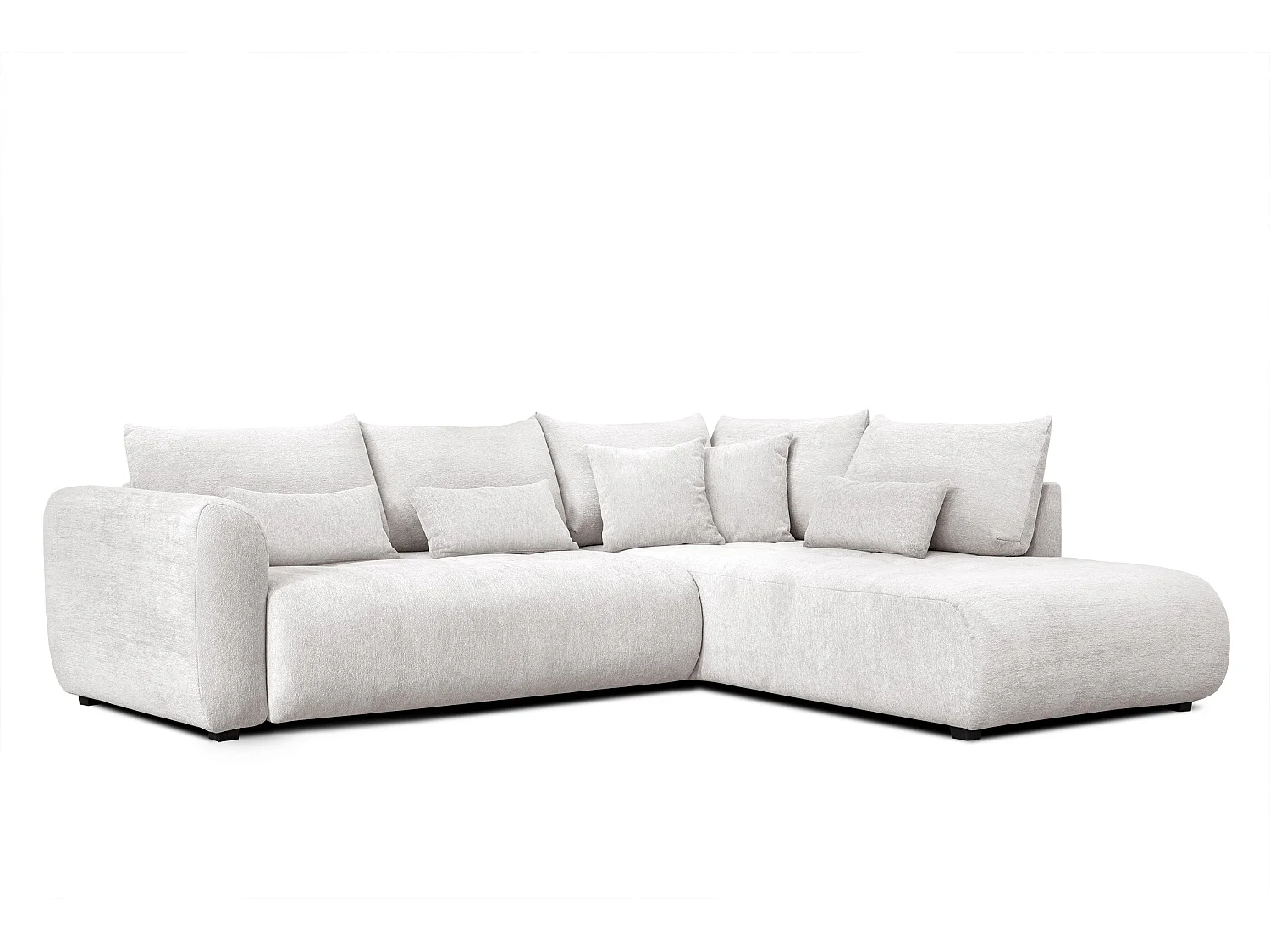 Ecksofa 5-Sitzer rechts SORENO, ecru