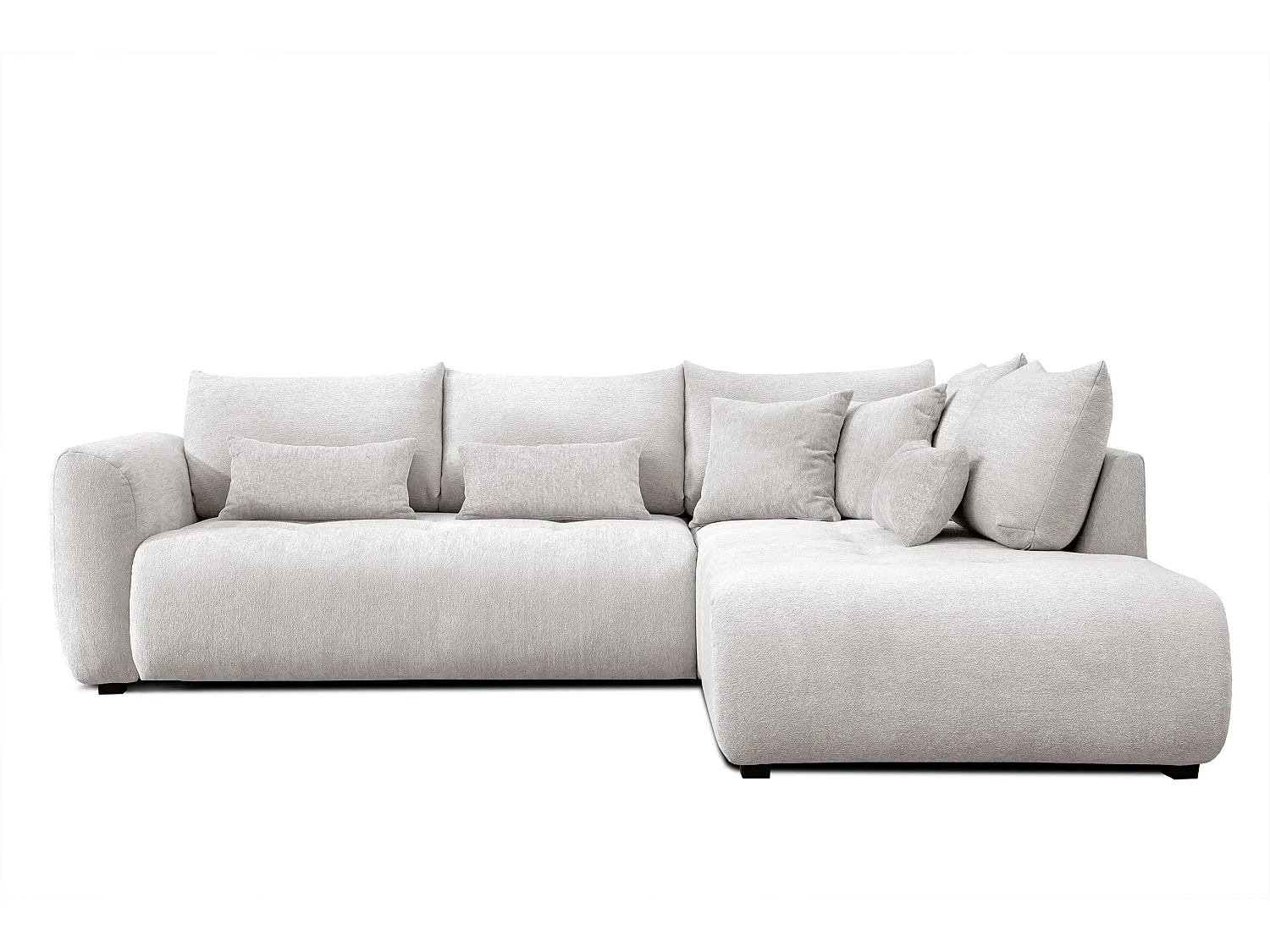 Ecksofa 5-Sitzer rechts SORENO, ecru