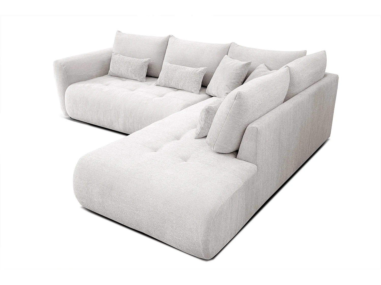 Ecksofa 5-Sitzer rechts SORENO, ecru