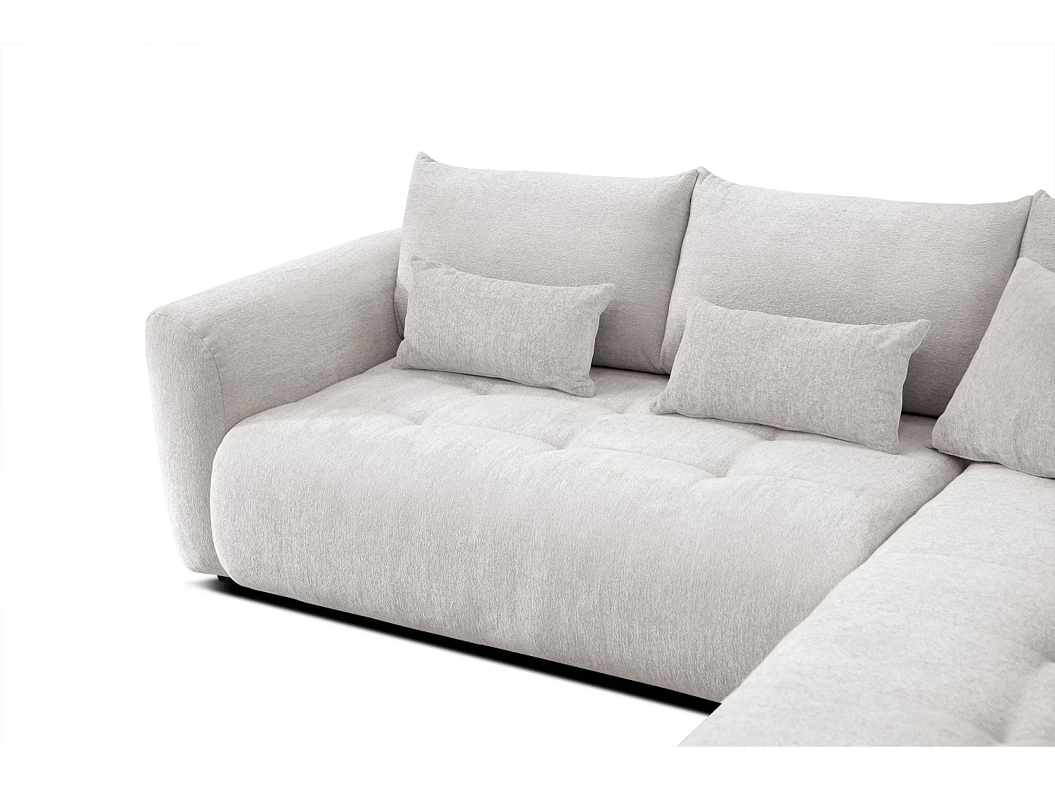 Ecksofa 5-Sitzer rechts SORENO, ecru