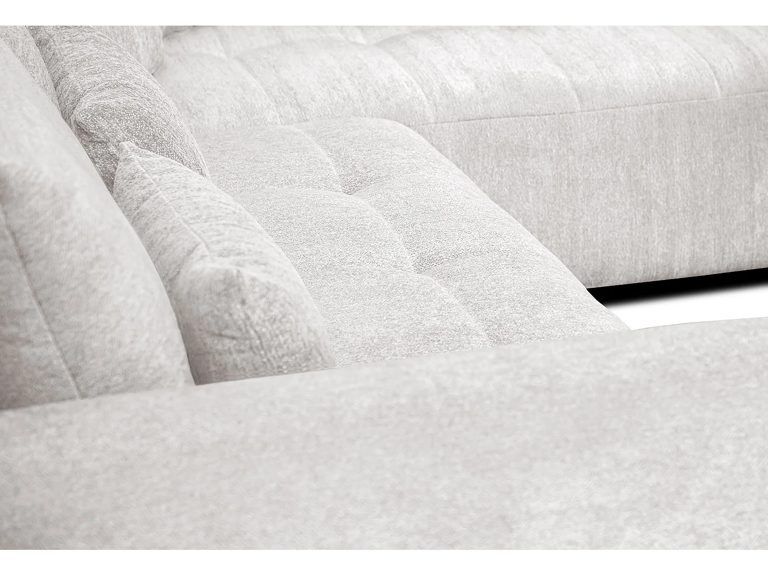 Ecksofa 5-Sitzer rechts SORENO, ecru