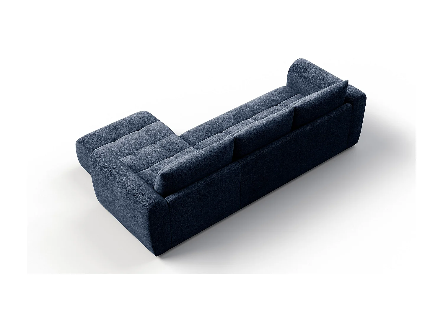 Ecksofa 4-Sitzer rechts SORENO, dunkelblau