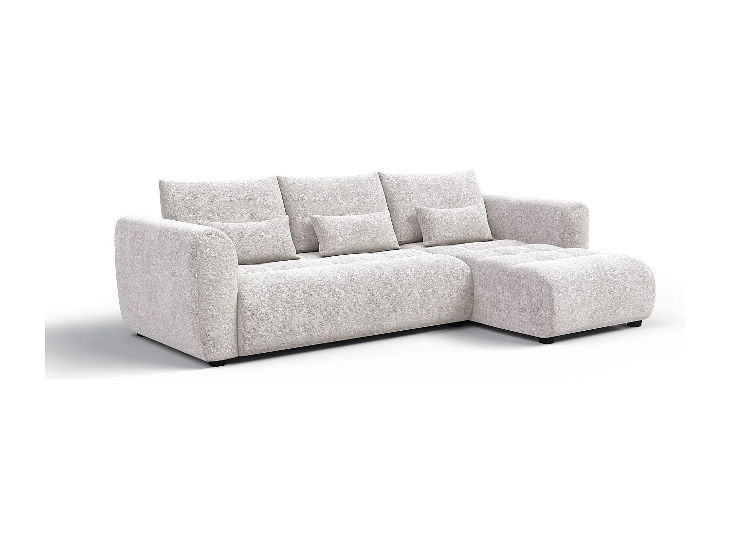 Ecksofa 4-Sitzer rechts SORENO, ecru