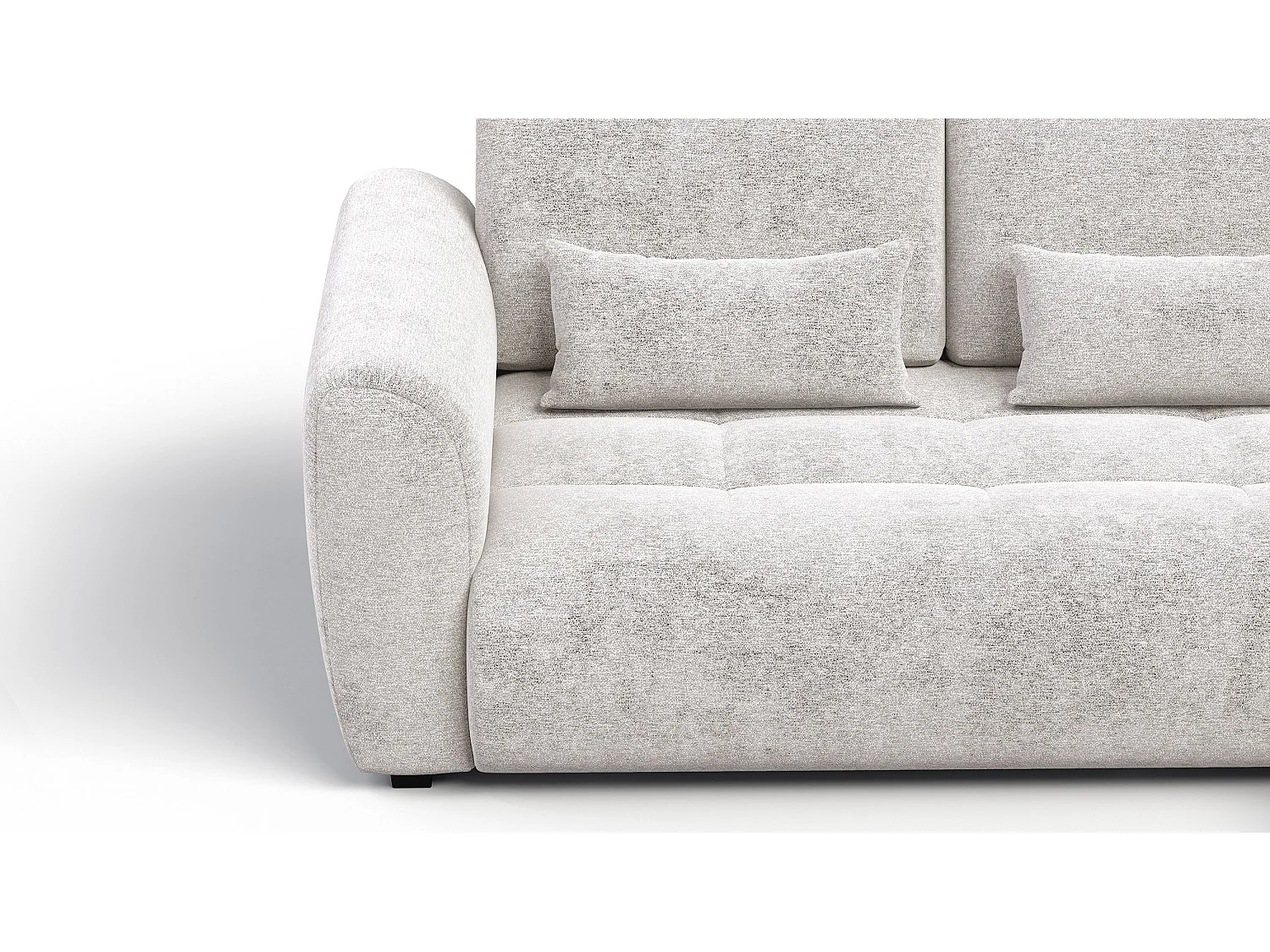 Ecksofa 4-Sitzer rechts SORENO, ecru