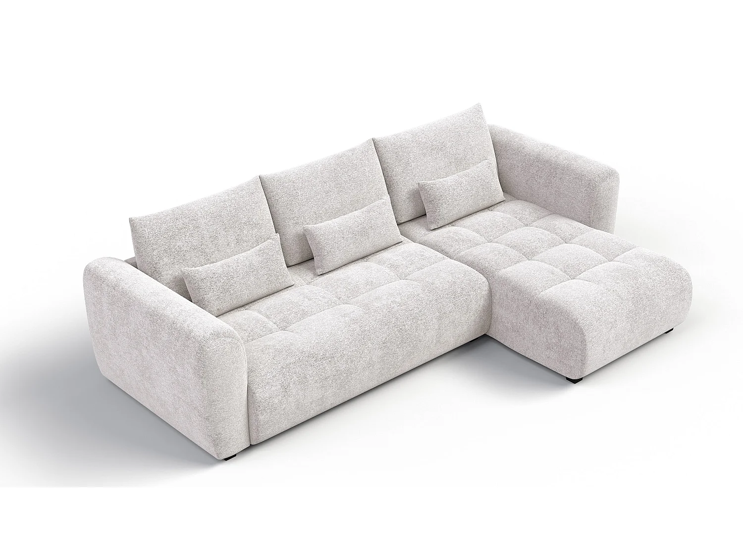 Ecksofa 4-Sitzer rechts SORENO, ecru