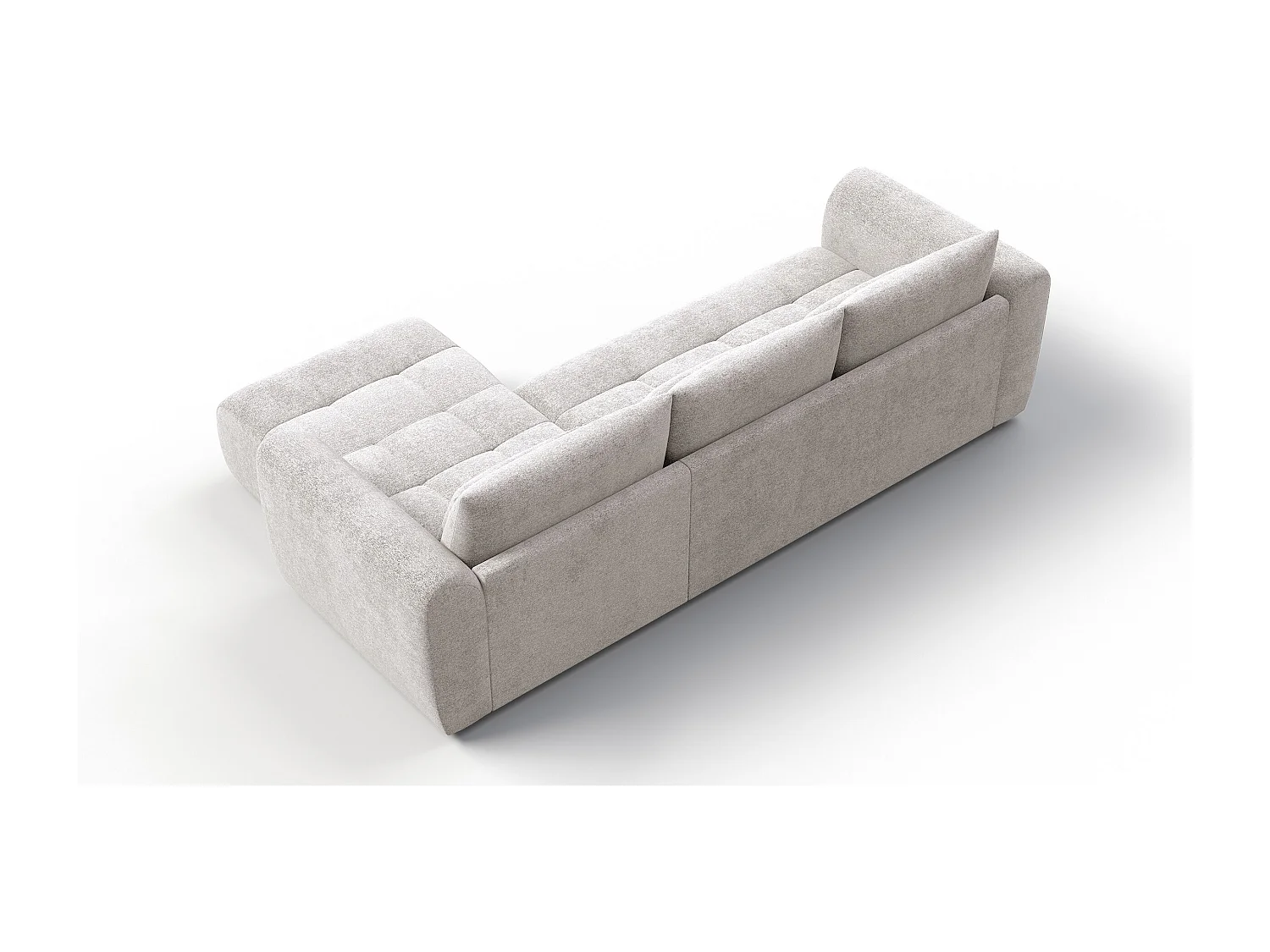 Ecksofa 4-Sitzer rechts SORENO, ecru