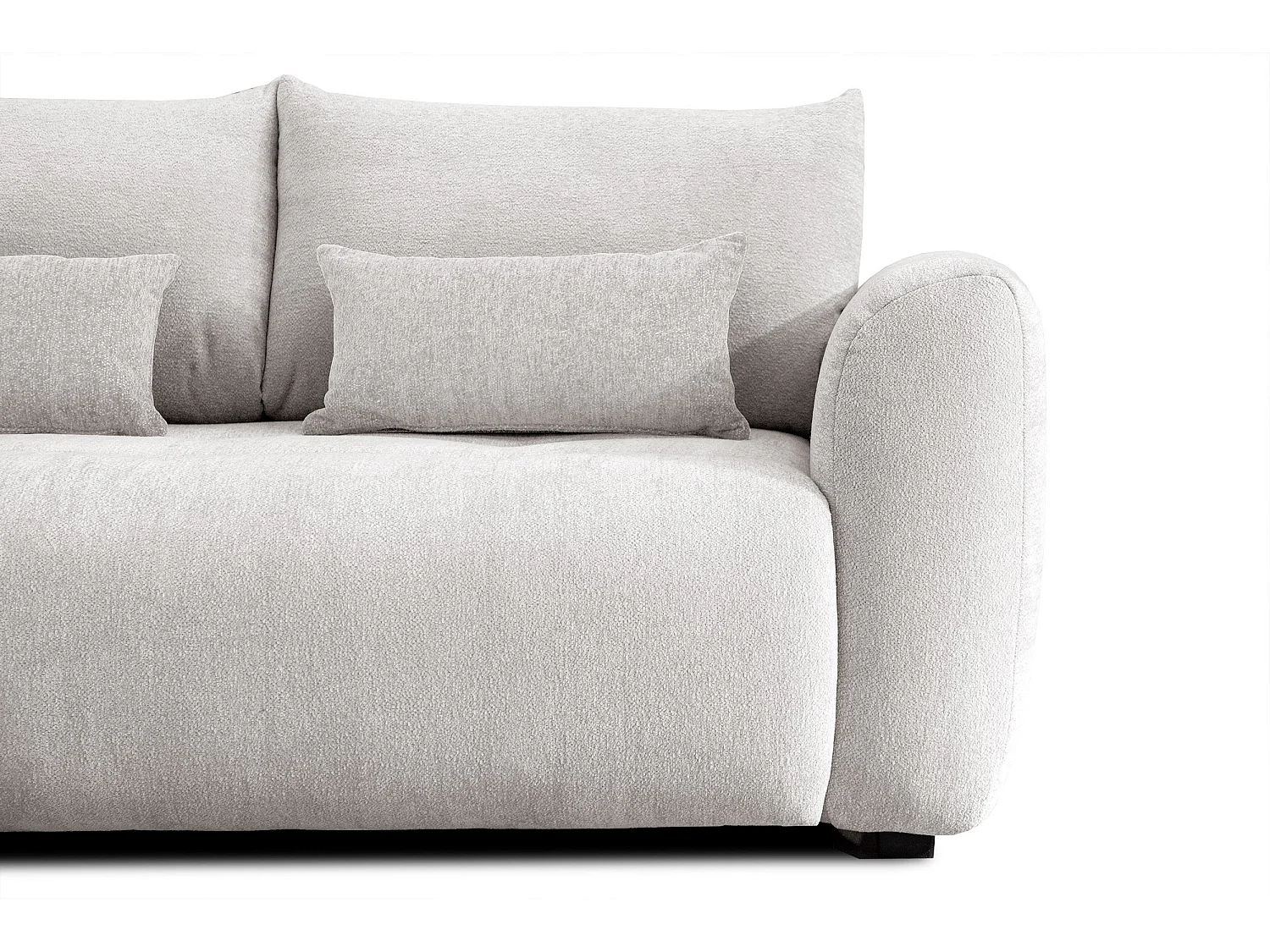 Ecksofa 5-Sitzer links SORENO, ecru