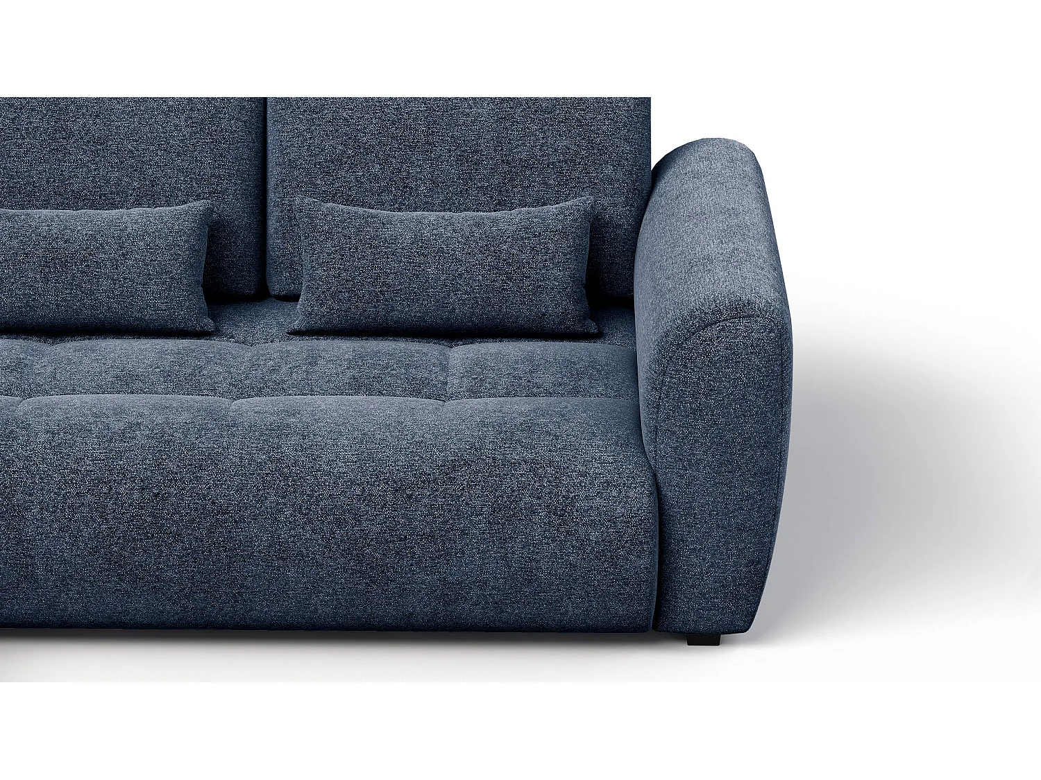 Ecksofa 4-Sitzer links SORENO, dunkelblau