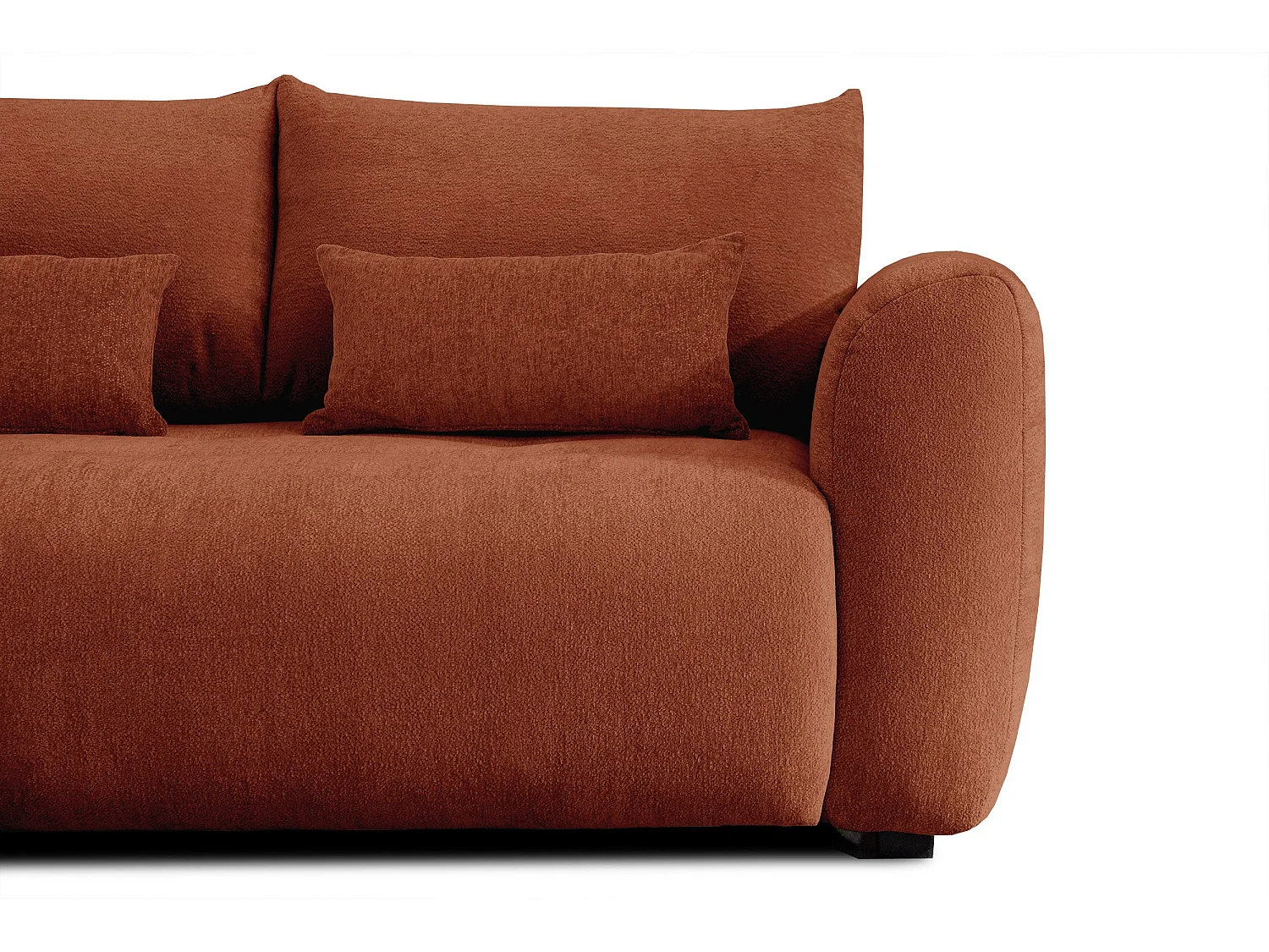 Ecksofa 5-Sitzer links SORENO, orange