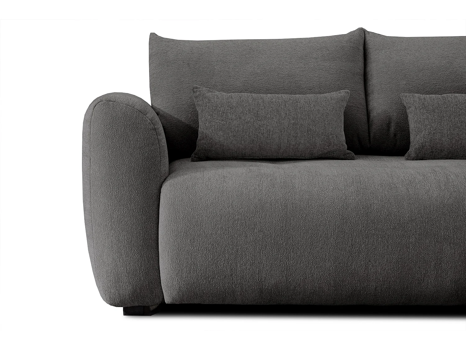 Ecksofa 5-Sitzer rechts SORENO, dunkelgrau