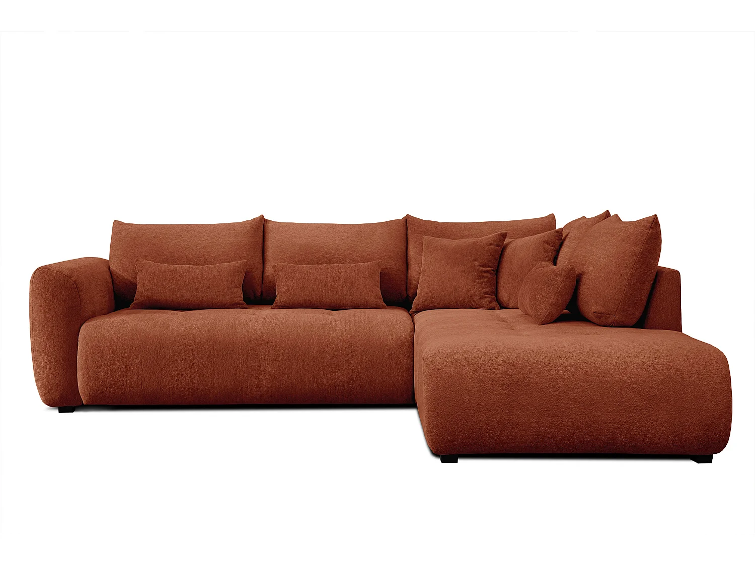 Ecksofa 5-Sitzer rechts SORENO, orange
