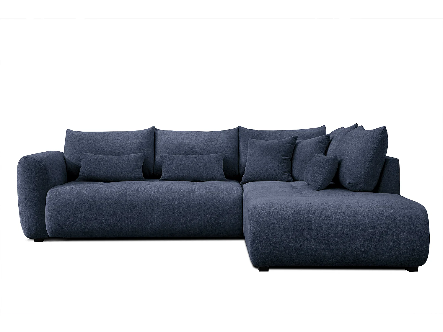 Ecksofa 5-Sitzer rechts SORENO, dunkelblau