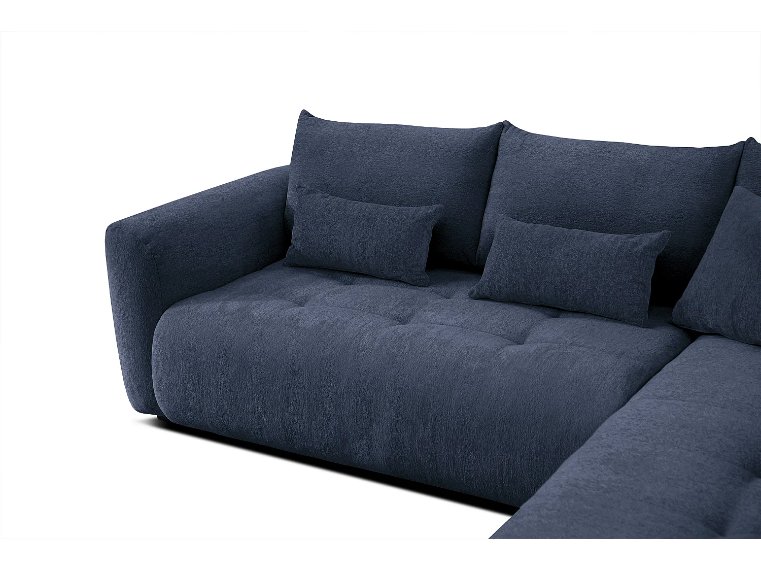 Ecksofa 5-Sitzer rechts SORENO, dunkelblau