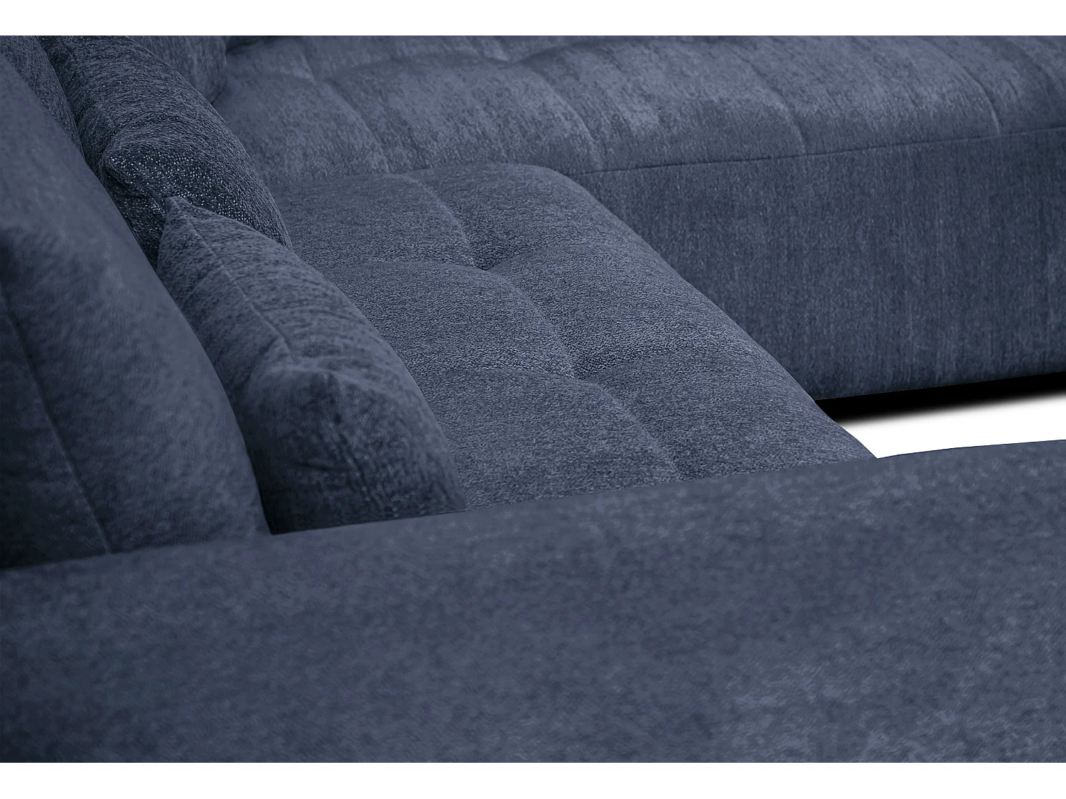 Ecksofa 5-Sitzer rechts SORENO, dunkelblau