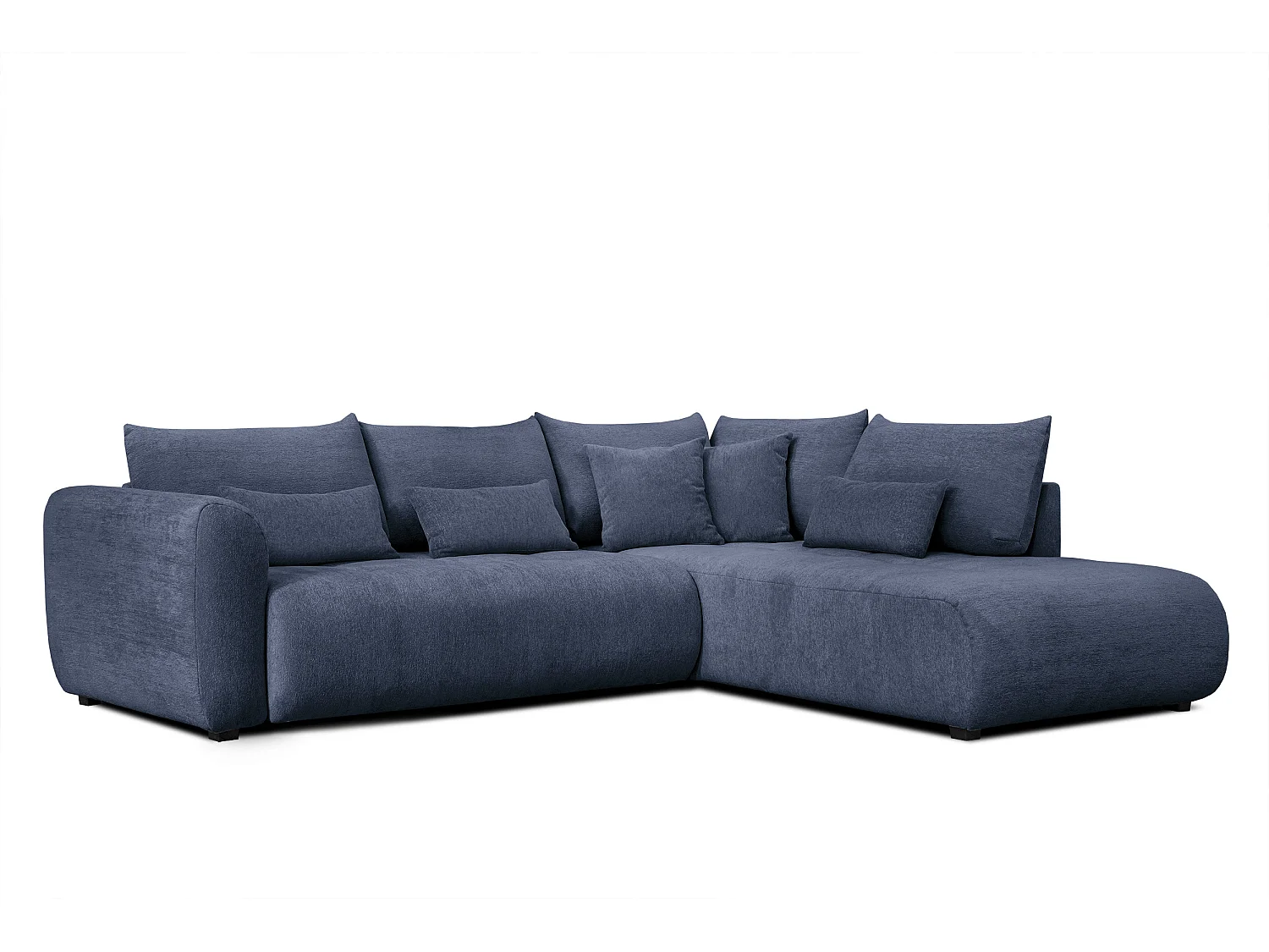 Ecksofa 5-Sitzer rechts SORENO, dunkelblau