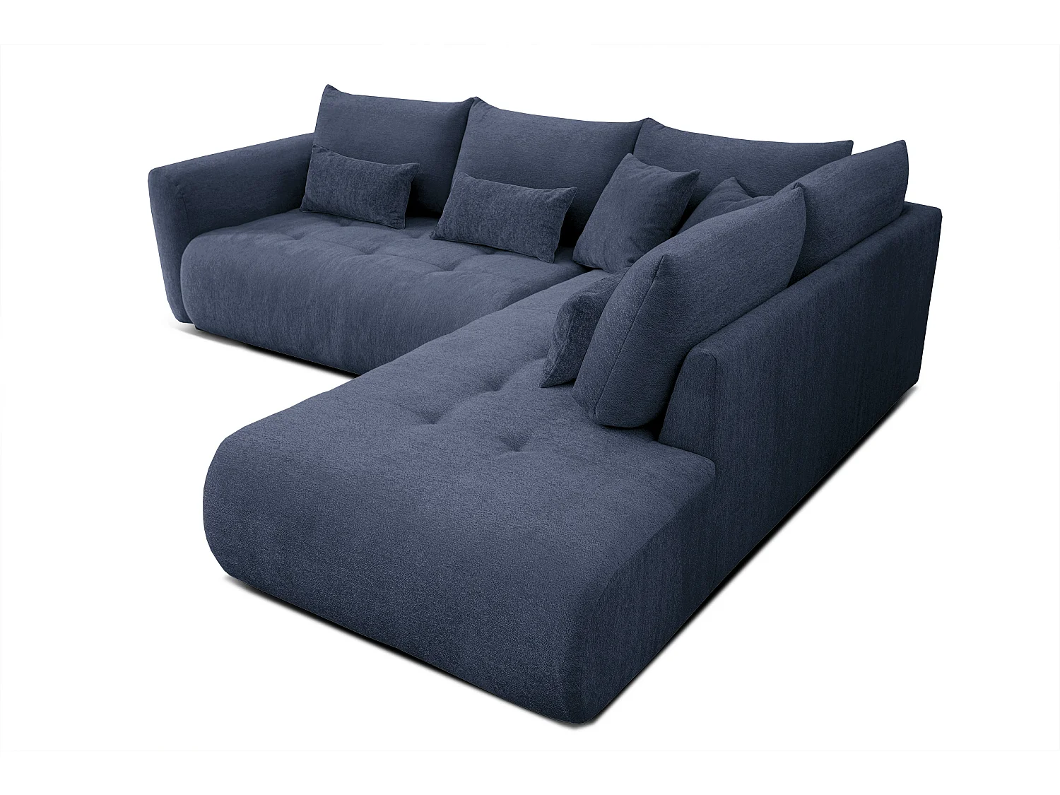 Ecksofa 5-Sitzer rechts SORENO, dunkelblau