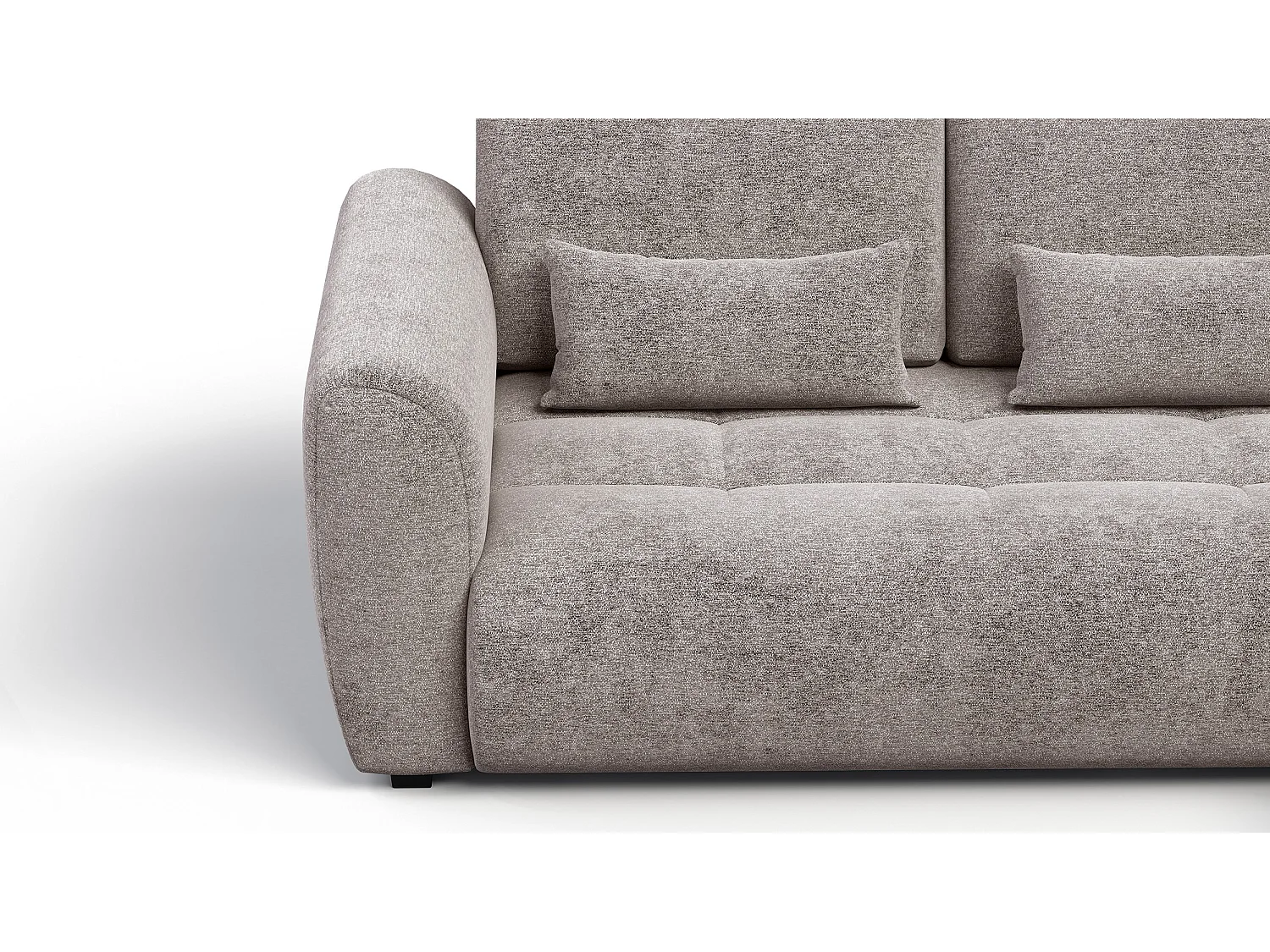 Ecksofa 4-Sitzer rechts SORENO, dunkelbeige
