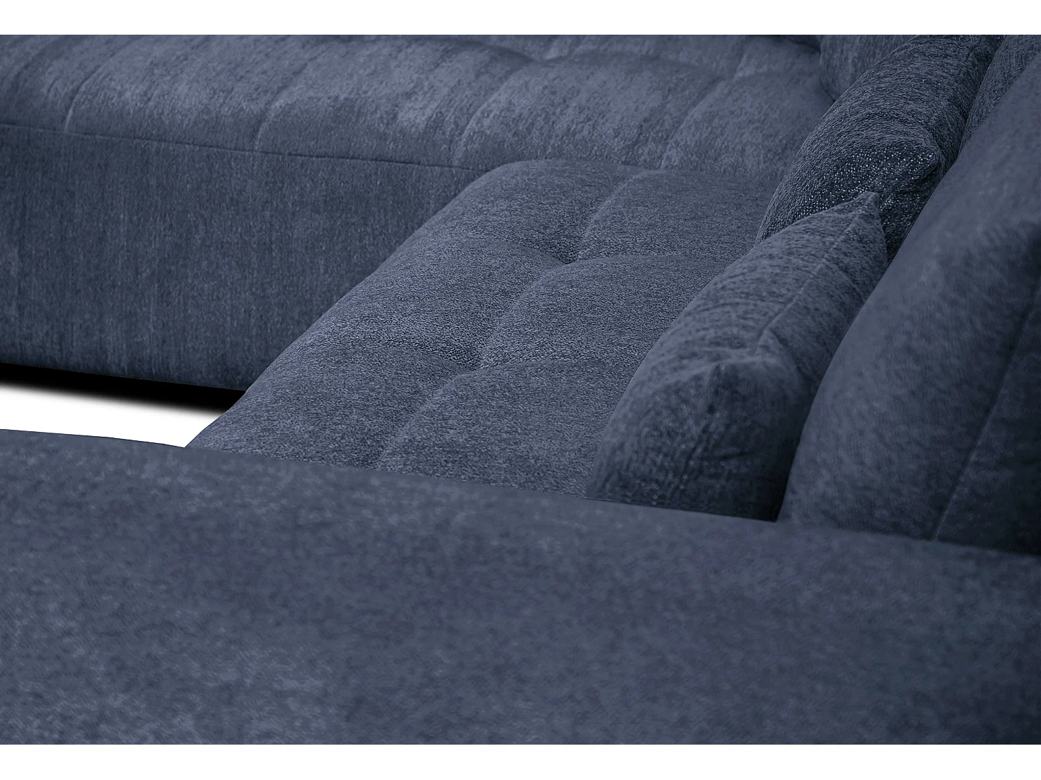 Ecksofa 5-Sitzer rechts SORENO, dunkelblau