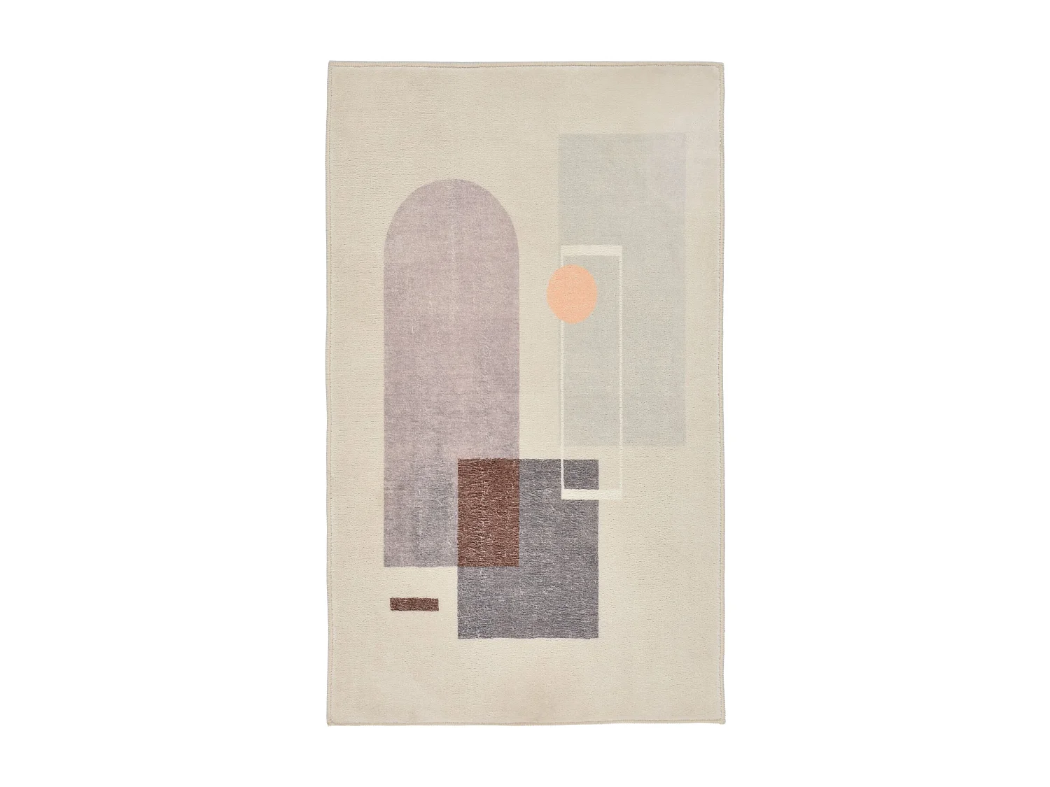 Alfombra de baño estampada con pelo suave 50x60 cm Gris multi Ariella