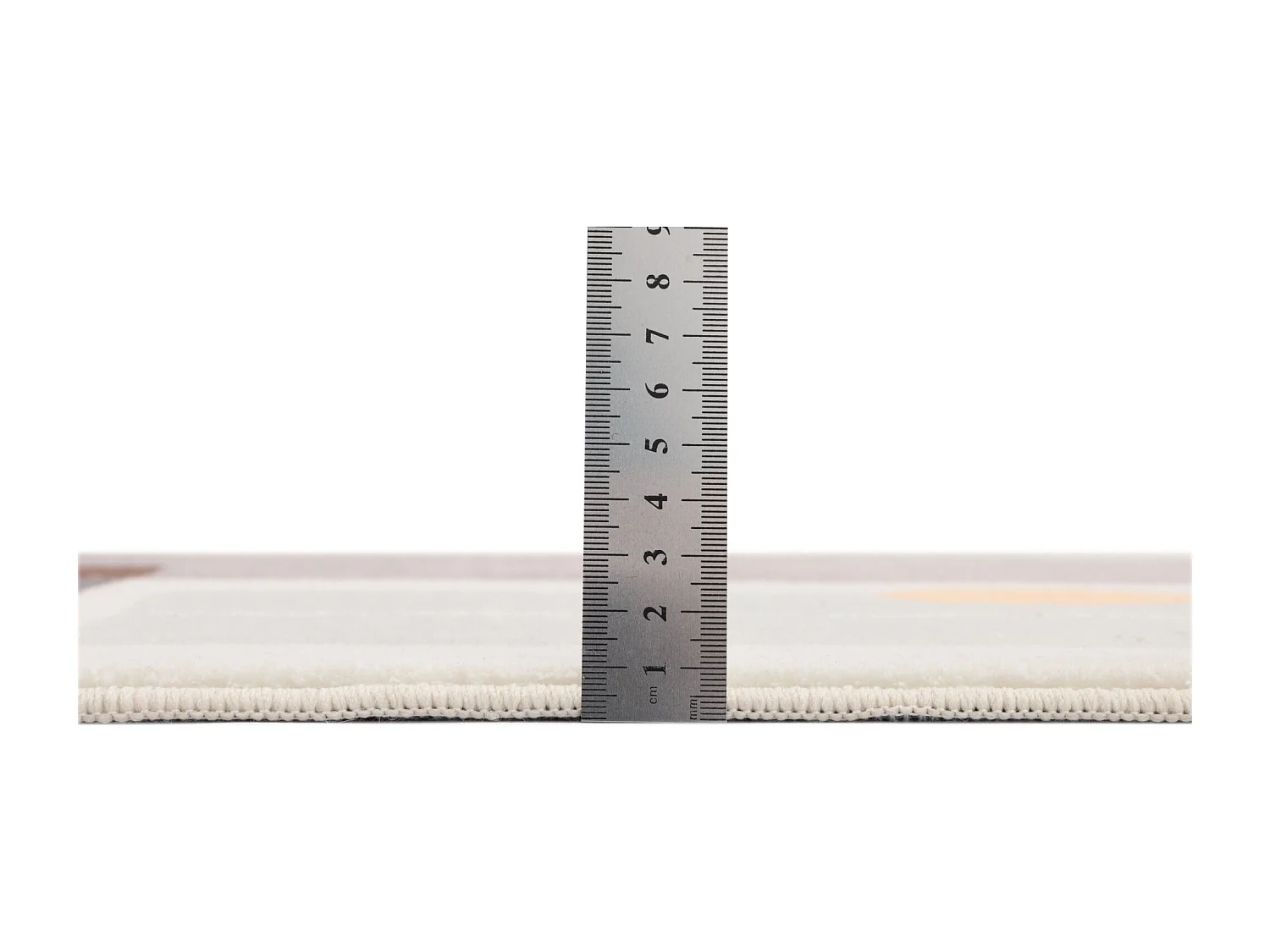 Tapis de bain imprimé à poils doux 60x100 cm gris multi Ariella