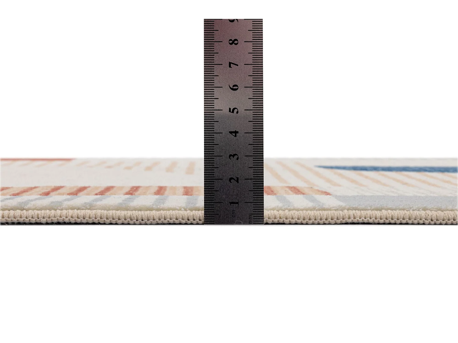 Tapis de bain imprimé à poils doux 70x120 cm gris multi Ariella