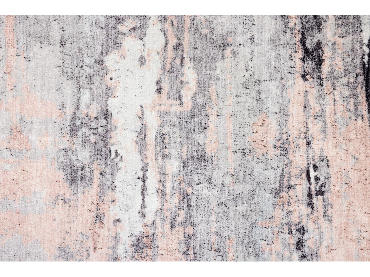 Tapis de bain imprimé à poils doux 70x120 cm rose multi Ariella