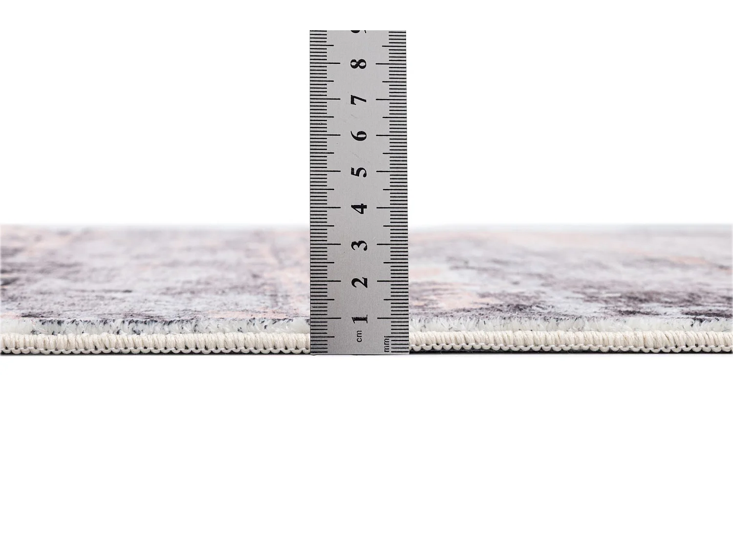 Tapis de bain imprimé à poils doux 70x120 cm rose multi Ariella