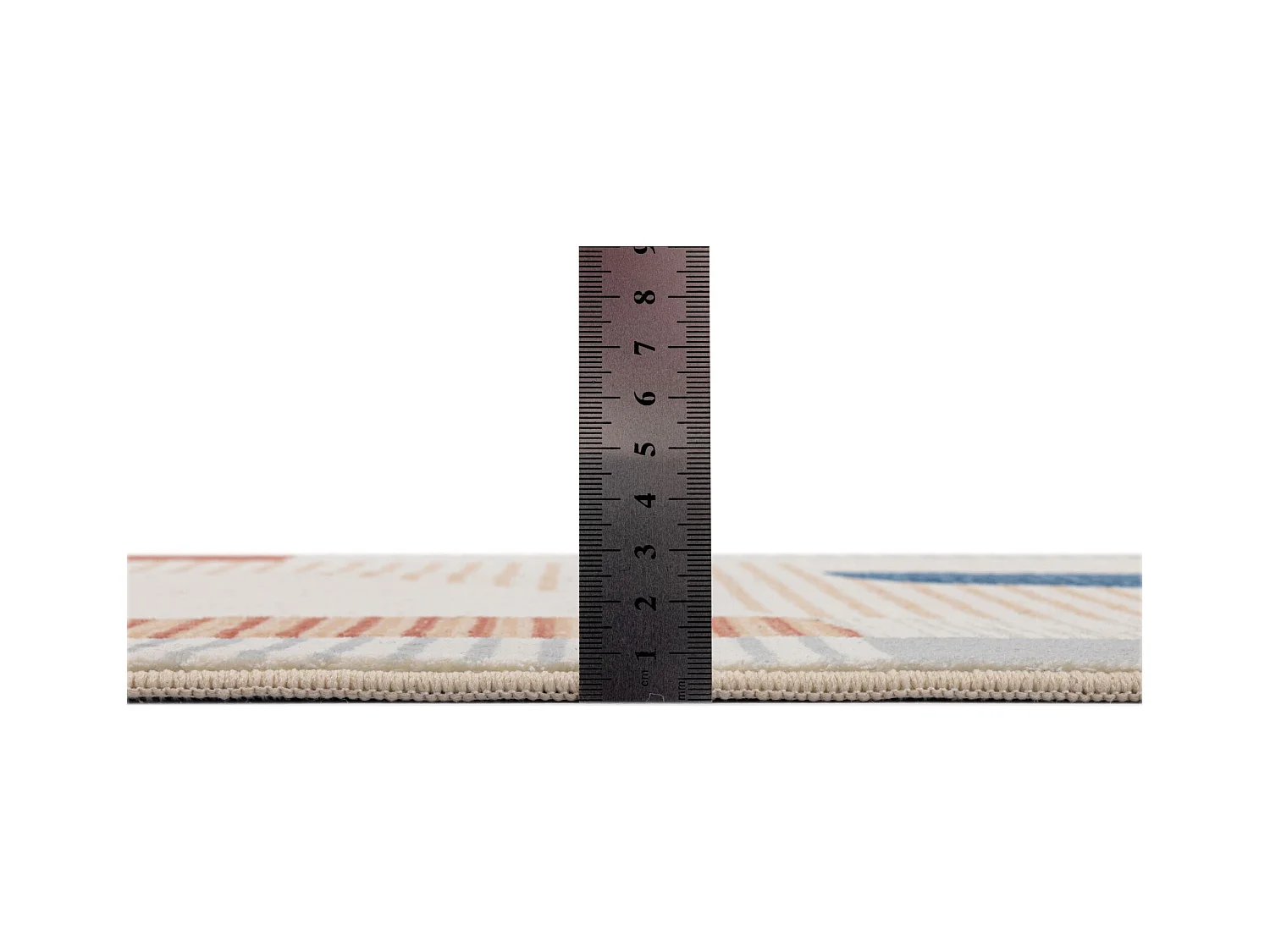 Tapis de bain imprimé à poils doux 50x60 cm gris multi Ariella