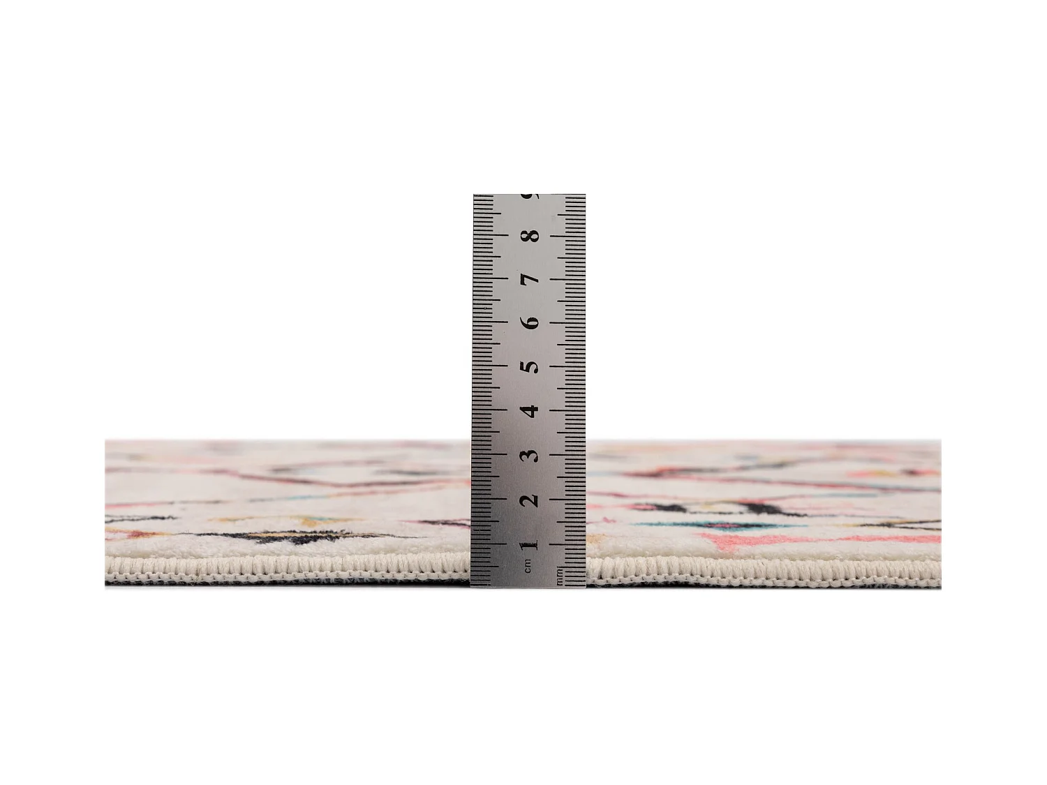 Tapis de bain imprimé à poils doux 70x120 cm multicolor Ariella