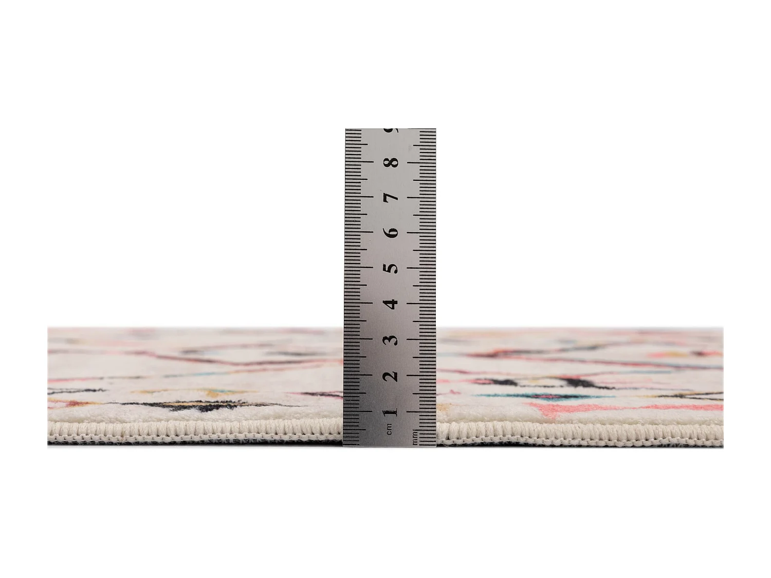 Tapis de bain imprimé à poils doux 70x120 cm multicolor Ariella