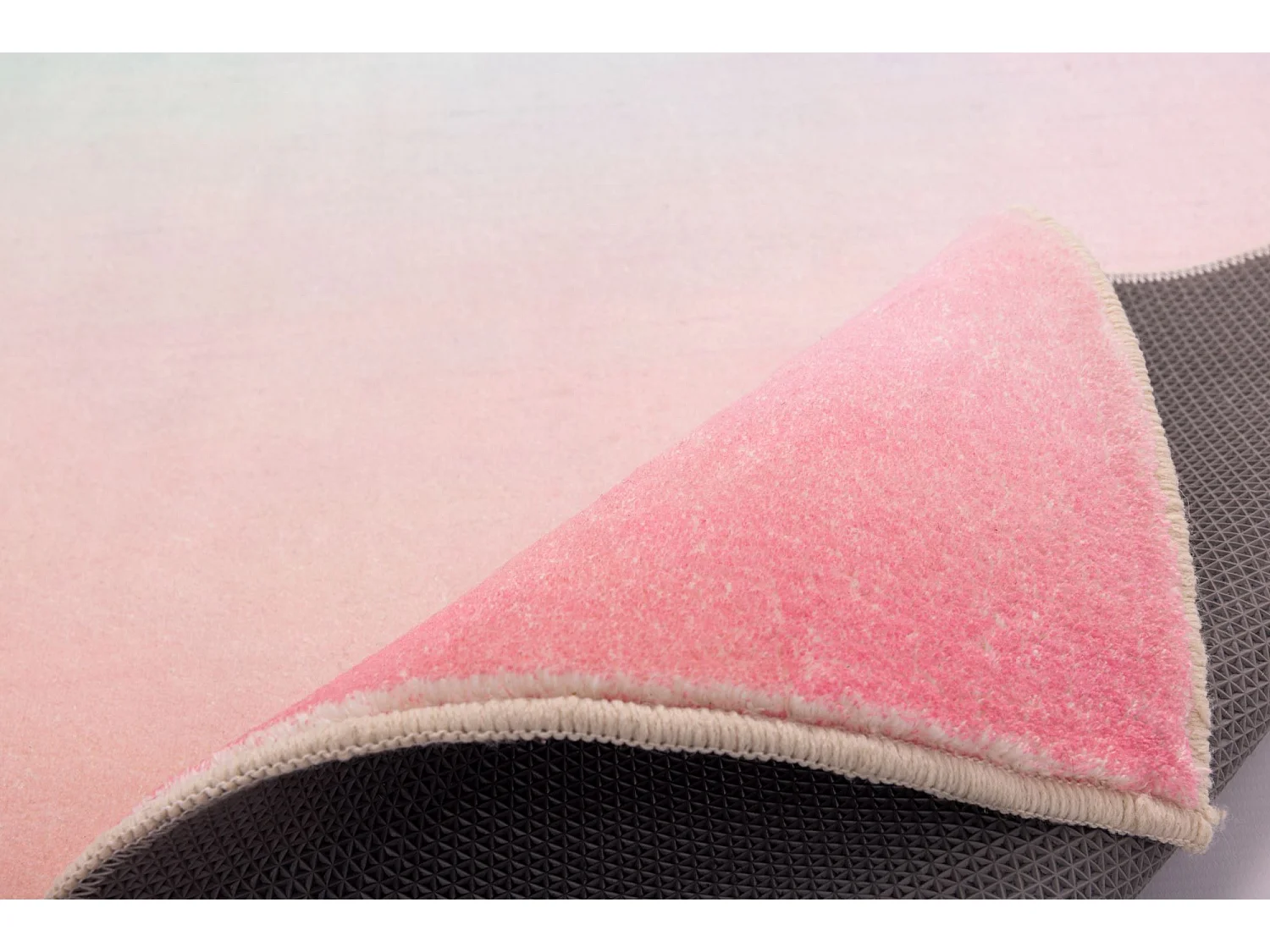 Tapis de bain imprimé à poils doux 70x120 cm multi pastel Ariella