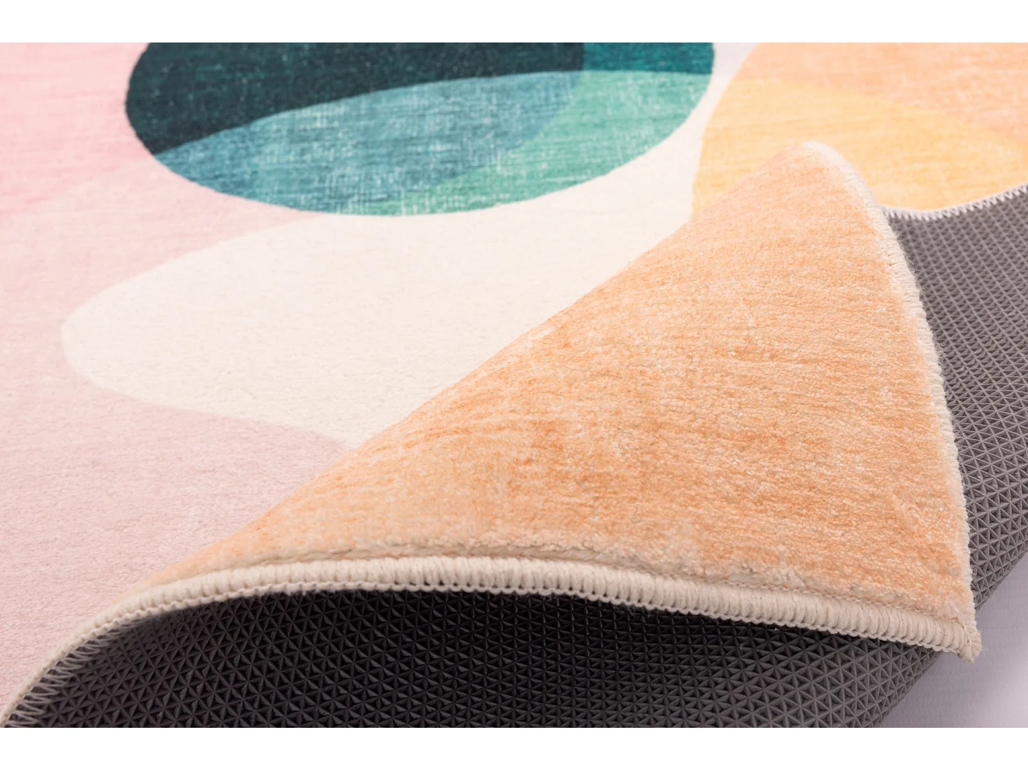 Tapis de bain imprimé à poils doux 70x120 cm multicolor Ariella