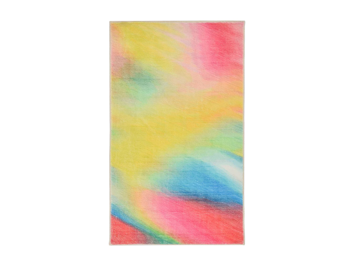 Tapis de bain imprimé à poils doux 70x120 cm multicolor Ariella
