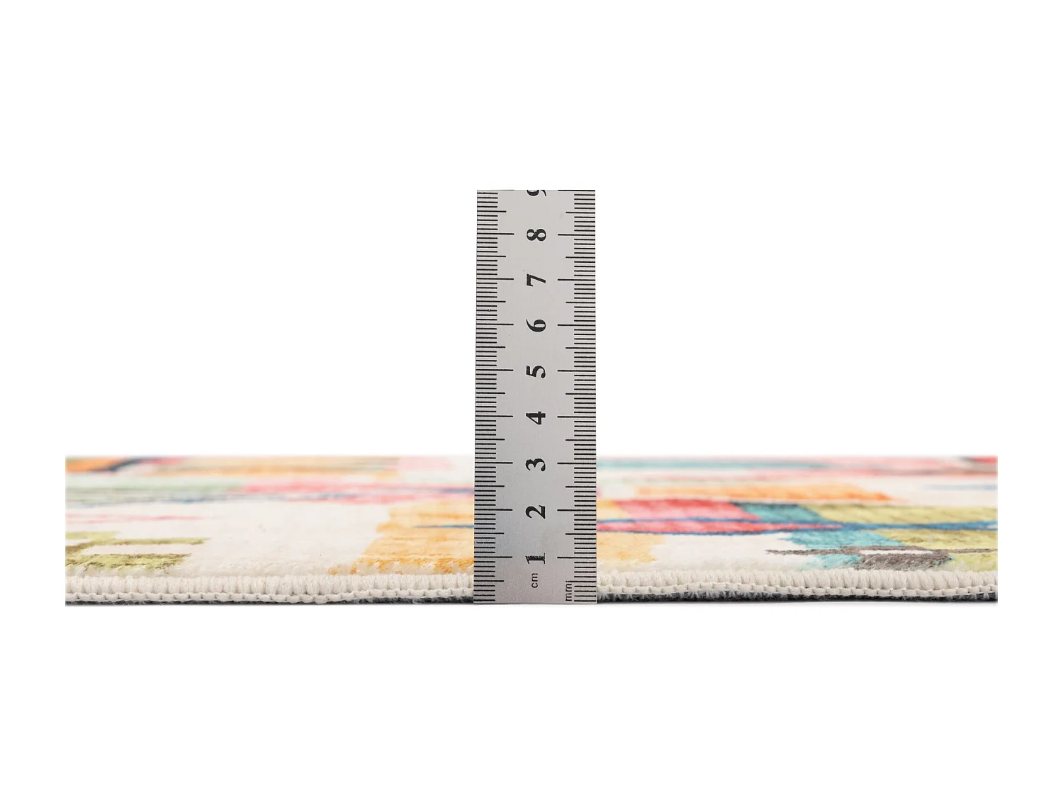 Tapis de bain imprimé à poils doux 70x120 cm multicolor Ariella