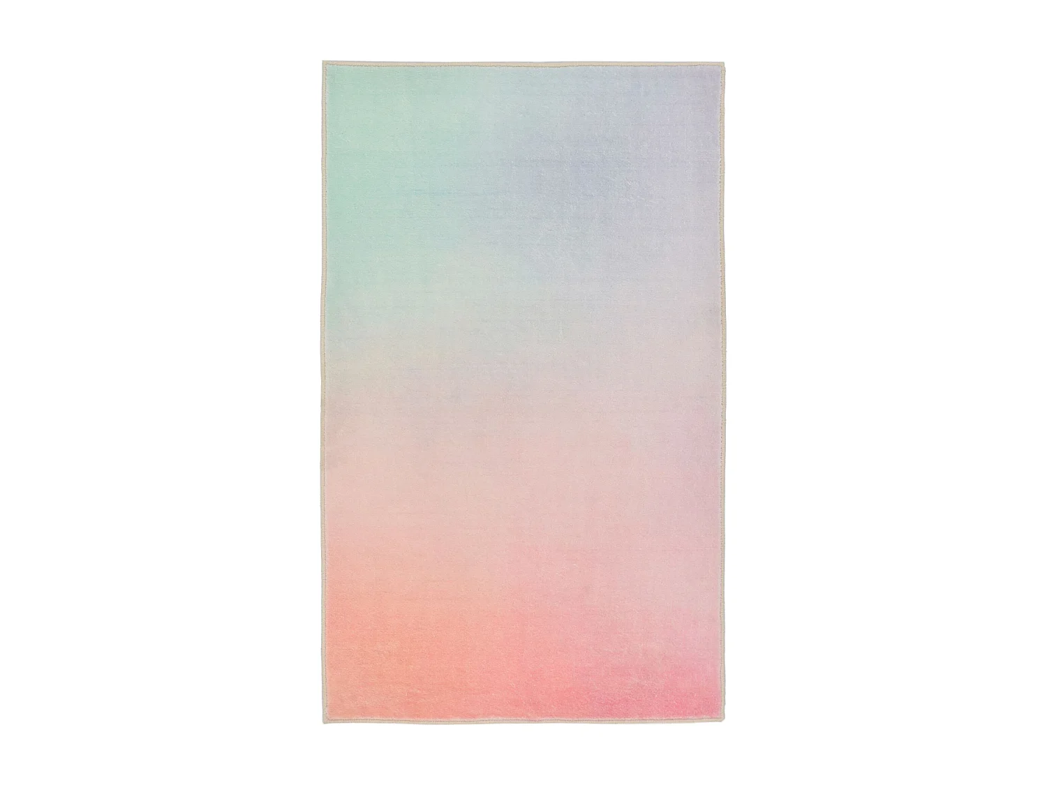 Tapis de bain imprimé à poils doux 60x100 cm multi pastel Ariella
