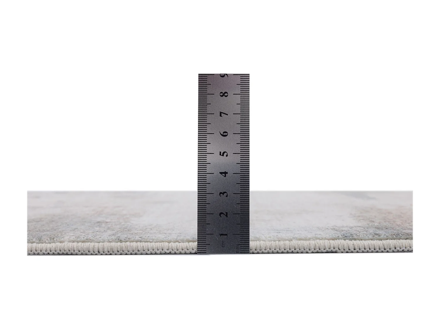 Tapis de bain imprimé à poils doux 60x100 cm beige multi Ariella