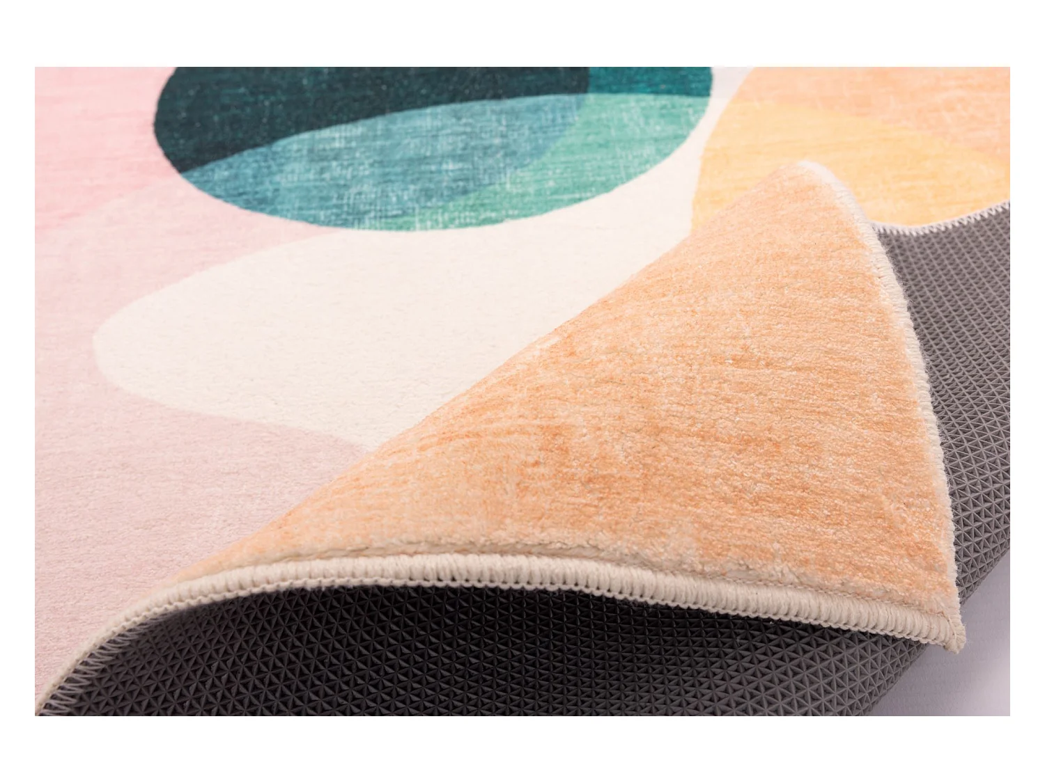 Tapis de bain imprimé à poils doux 60x100 cm multicolor Ariella