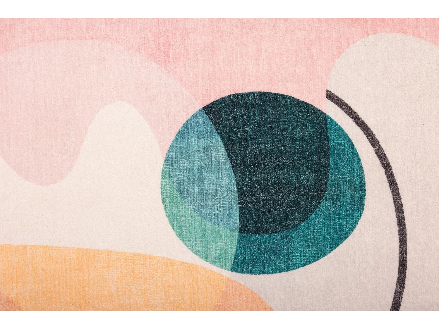 Tapis de bain imprimé à poils doux 60x100 cm multicolor Ariella