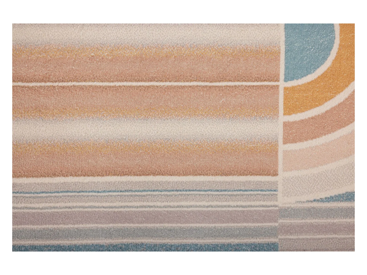 Tapis de bain imprimé à poils doux 50x60 cm multi pastel Ariella