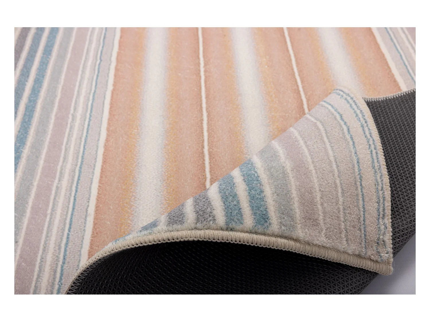 Tapis de bain imprimé à poils doux 50x60 cm multi pastel Ariella