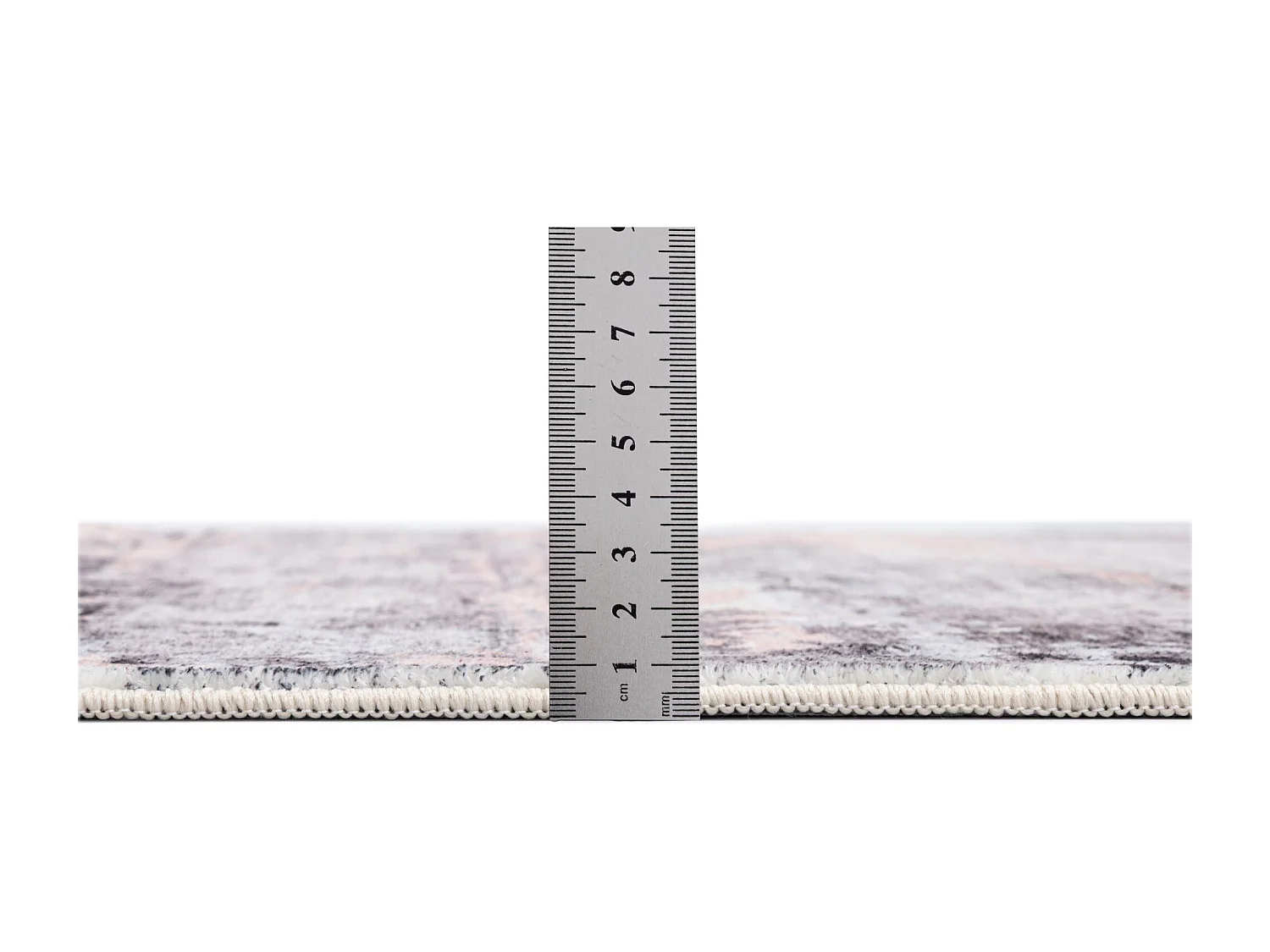 Tapis de bain imprimé à poils doux 50x60 cm rose multi Ariella