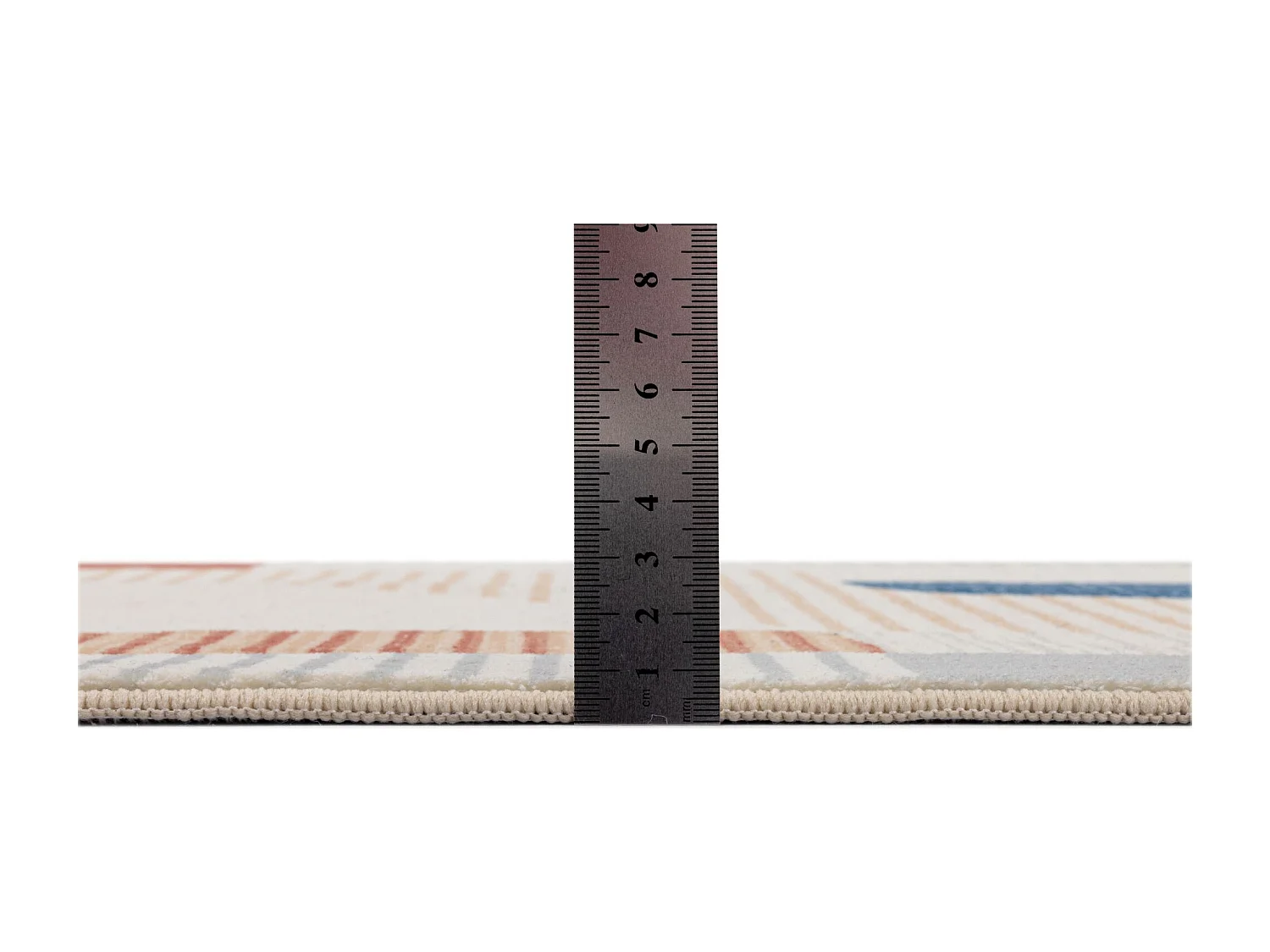 Tapis de bain imprimé à poils doux 60x100 cm gris multi Ariella