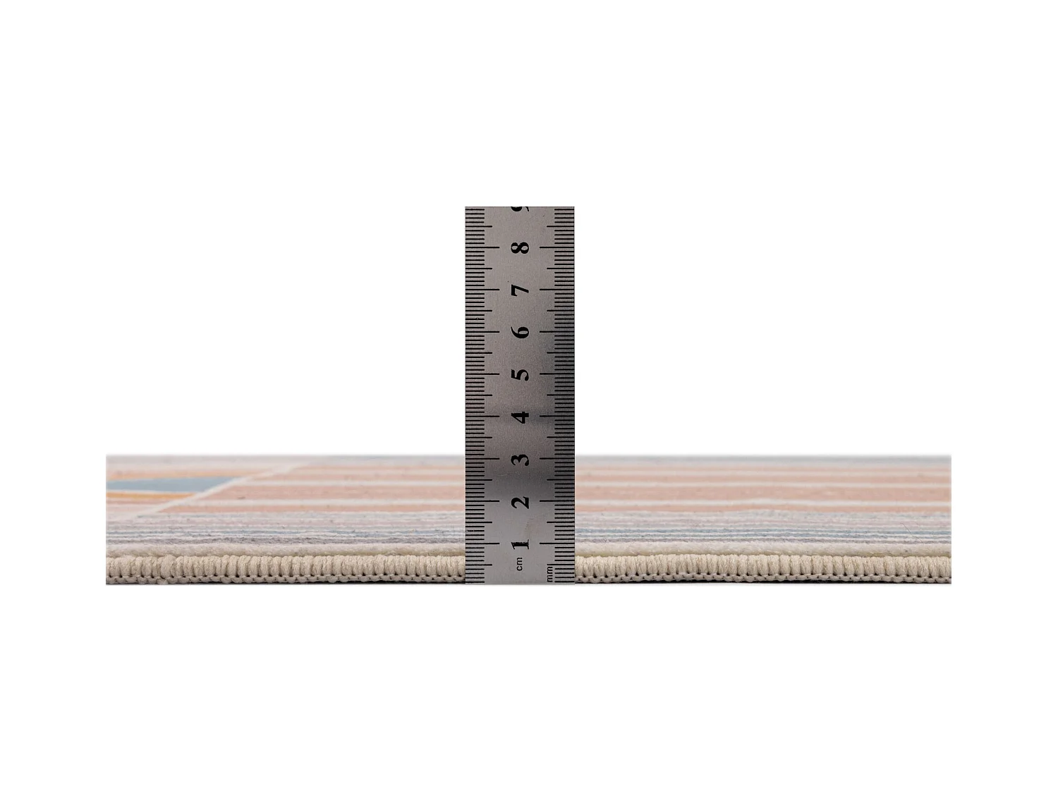 Tapis de bain imprimé à poils doux 70x120 cm multi pastel Ariella