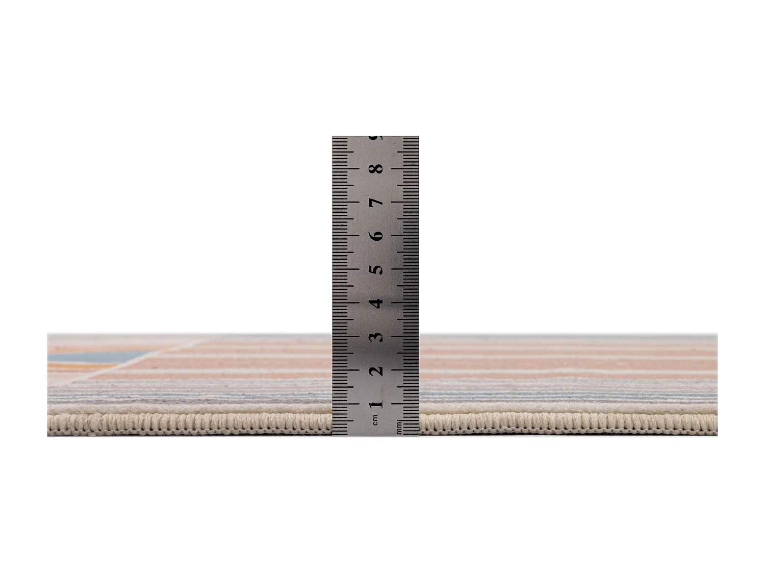 Tapis de bain imprimé à poils doux 70x120 cm multi pastel Ariella