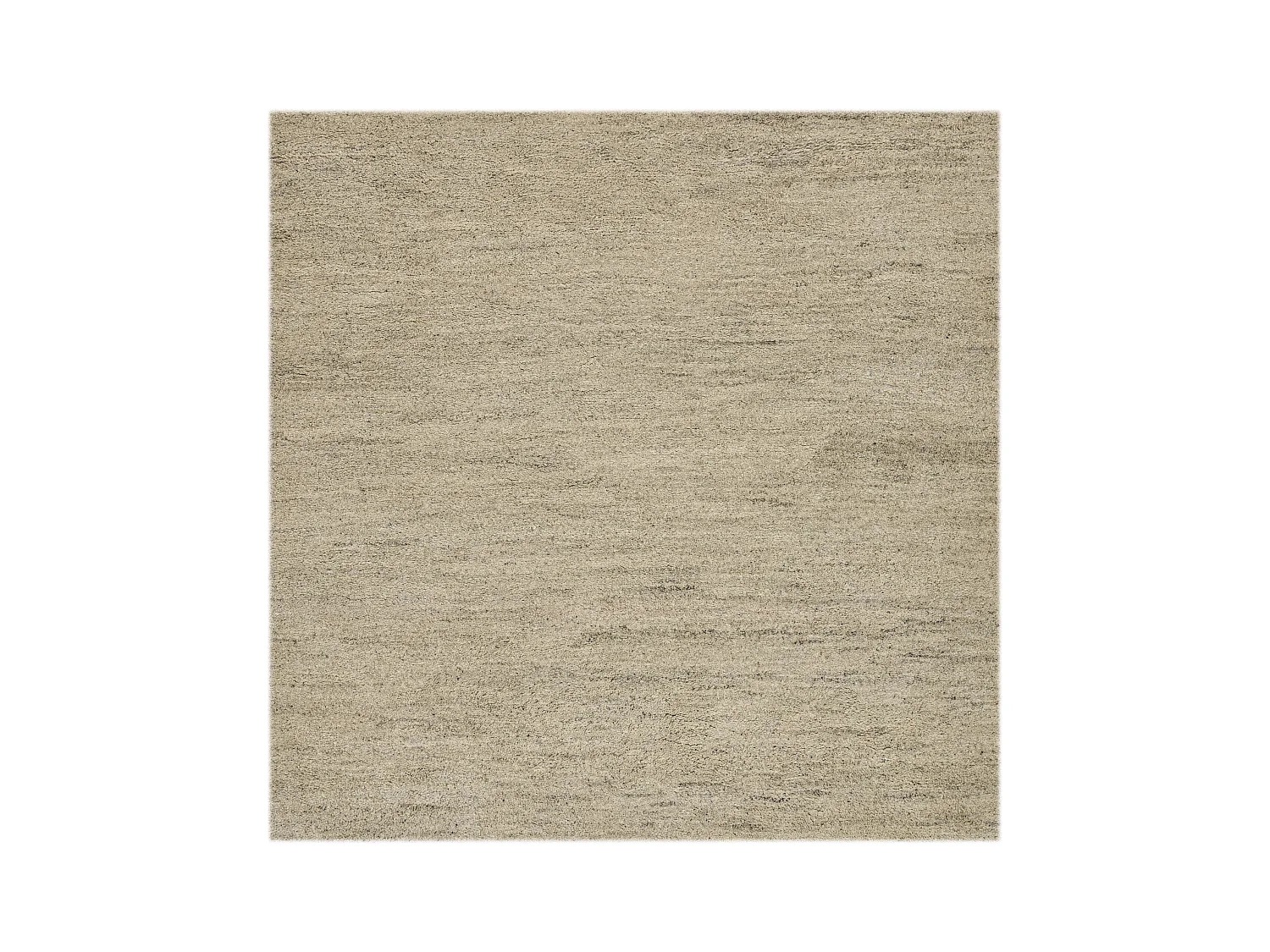 Handgeknoopt Berber tapijt van wol  200x200 cm zand Taza Royal
