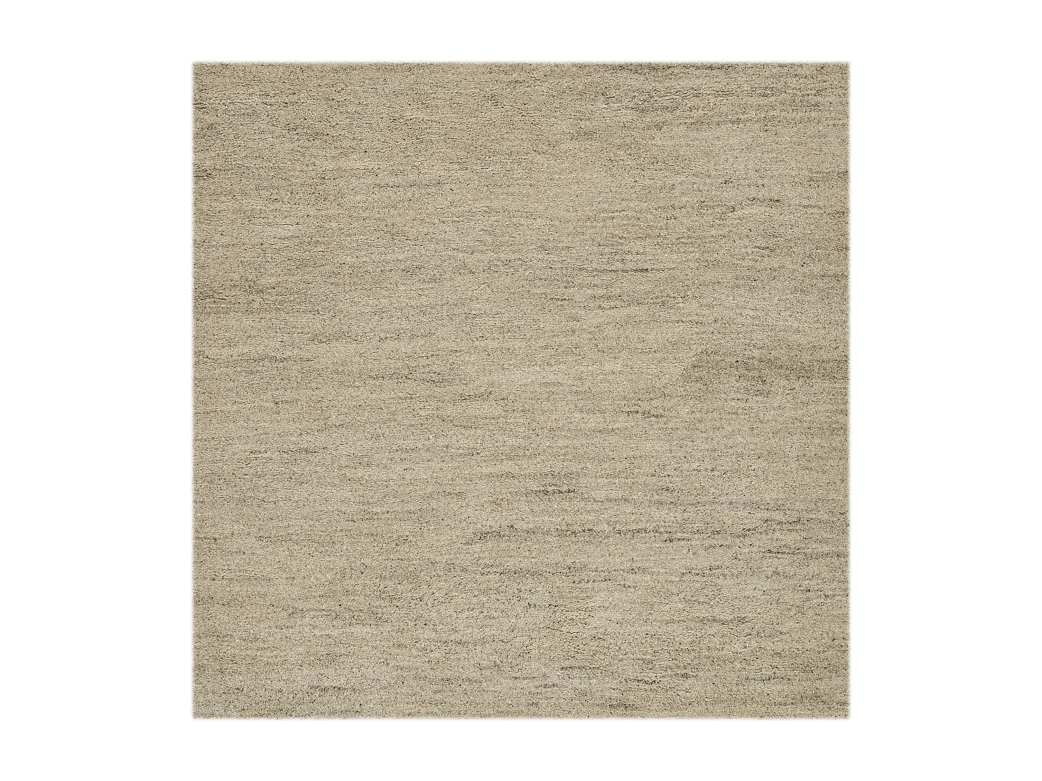 Tapis berbère noué à la main en laine  200x200 cm sable Taza Royal