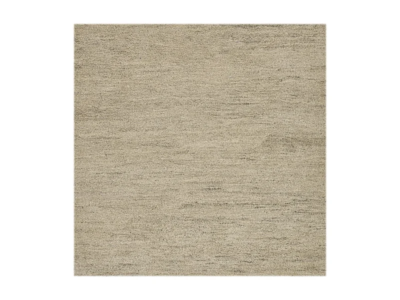 Tapis berbère noué à la main en laine  200x200 cm sable Taza Royal